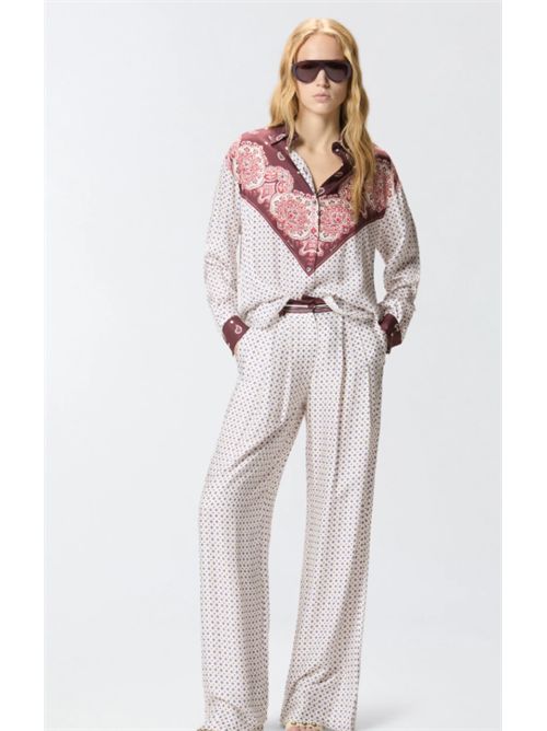 Camicia con motivo cravatteria e stampa piazzata Cher Pinko PINKO | 106202-A31K-YR1