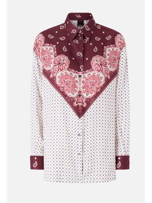 Camicia con motivo cravatteria e stampa piazzata Cher Pinko PINKO | 106202-A31K-YR1