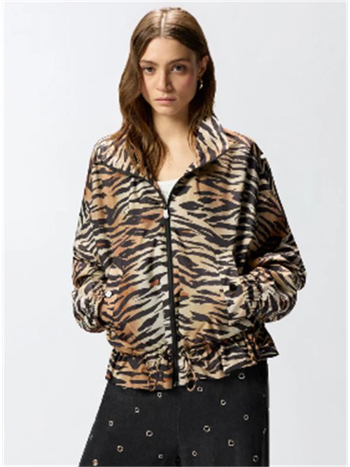 Giubbino con zip e stampa tigrata Dotty Pinko PINKO | 106264-A333ZC8