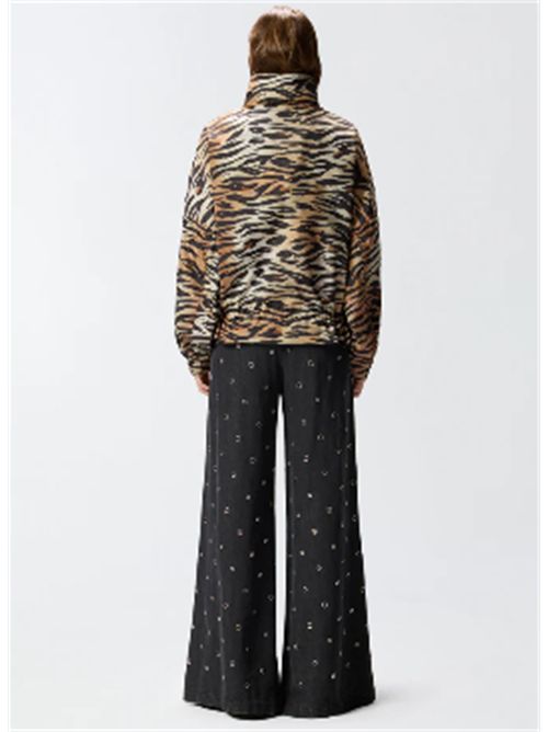 Giubbino con zip e stampa tigrata Dotty Pinko PINKO | 106264-A333ZC8