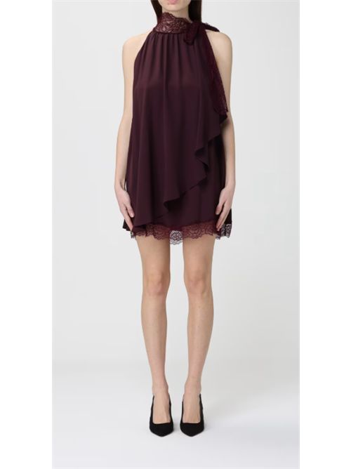 Abito in Georgette con dettagli in Pizzo Pinko PINKO | 106268-A32YR57