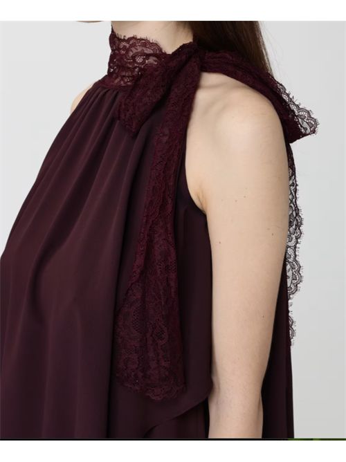 Abito in Georgette con dettagli in Pizzo Pinko PINKO | 106268-A32YR57