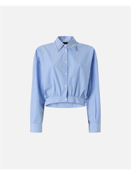 Camicia cropped a righe con colletto gioiello Pinko PINKO | 106277-A32RZE5