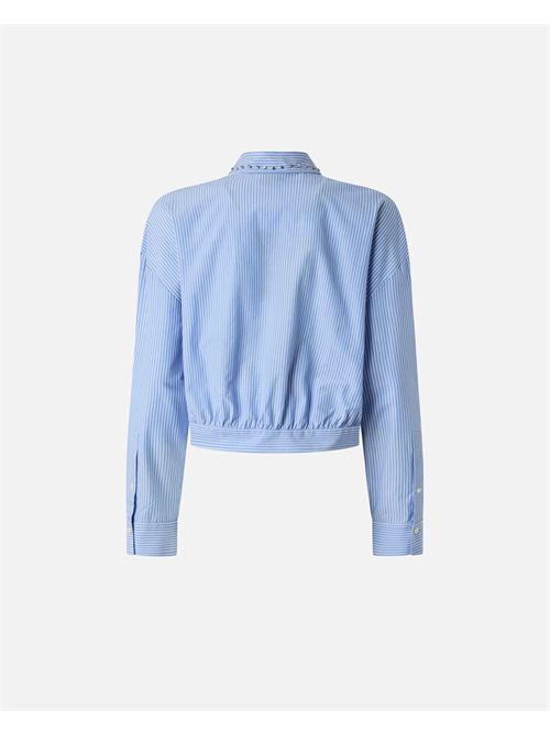 Camicia cropped a righe con colletto gioiello Pinko PINKO | 106277-A32RZE5