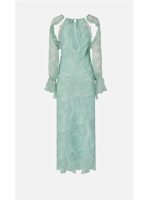 Abito midi in seta con stampa rose e spalle scoperte Mora Pinko PINKO | 106322-A34Q-VGV