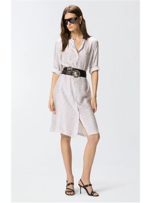 Abito chemisier midi con stampa cravatteria Elicia Pinko PINKO | 106331-A34R-BBA