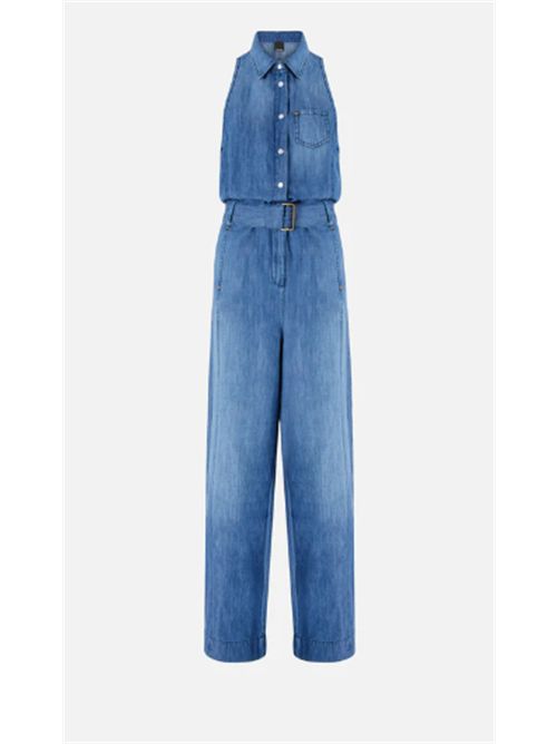 Tuta intera in denim con cintura Visione Pinko PINKO | 106399-A33J-PJL