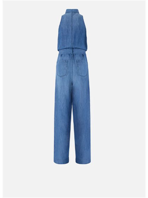 Tuta intera in denim con cintura Visione Pinko PINKO | 106399-A33J-PJL
