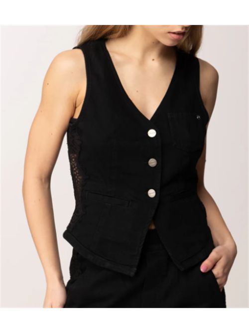 Gilet con Inserto In Pizzo Gardener Pinko PINKO | 106424-A33VZ99