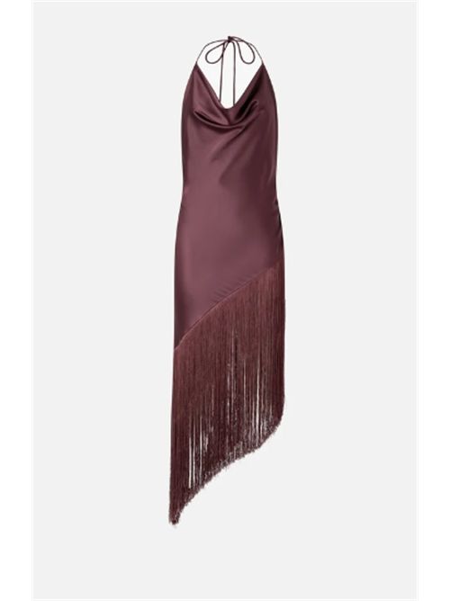 Top asimmetrico in satin con frange Liva Pinko PINKO | 106430-A33D-R57