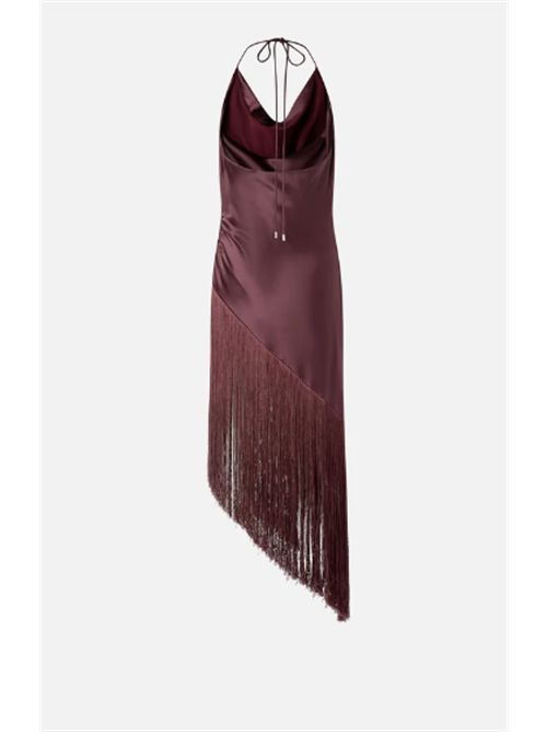 Top asimmetrico in satin con frange Liva Pinko PINKO | 106430-A33D-R57