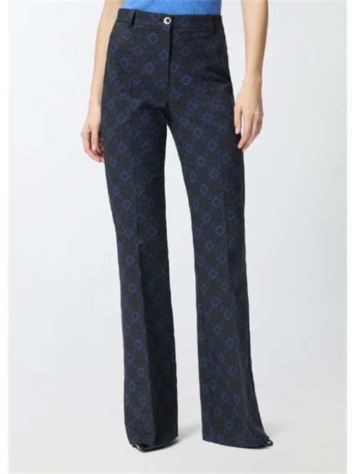 Pantaloni con motivo geometrico e floreale Laila Pinko PINKO | 106471-A319-ZE3