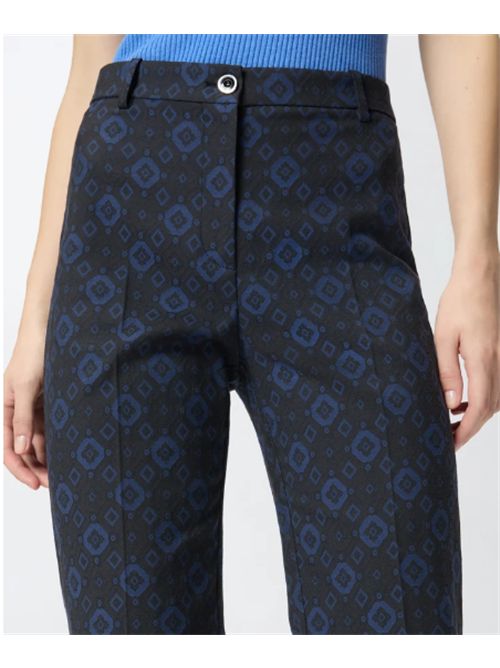 Pantaloni con motivo geometrico e floreale Laila Pinko PINKO | 106471-A319-ZE3
