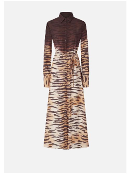 Abito chemisier lungo con stampa animalier Annabel Pinko PINKO | 106543-A37RZC8