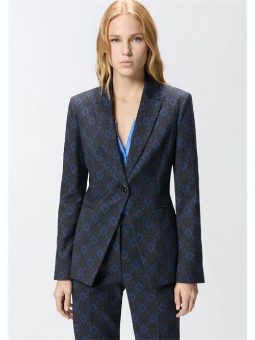 Giacca con motivo geometrico e floreale Gillian Pinko PINKO | 106584-A319-ZE3
