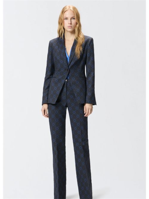 Giacca con motivo geometrico e floreale Gillian Pinko PINKO | 106584-A319-ZE3