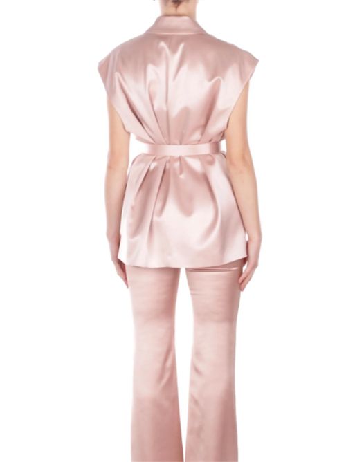 Giacca smanicata in satin Melanzana Pinko PINKO | 106585-A1Y5Q35