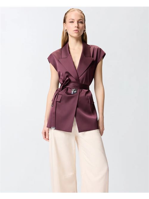 Giacca smanicata in satin PINKO PINKO | 106585-A1Y5R57