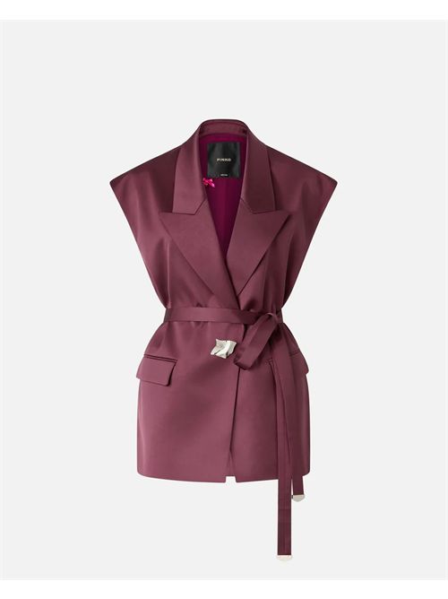 Giacca smanicata in satin PINKO PINKO | 106585-A1Y5R57