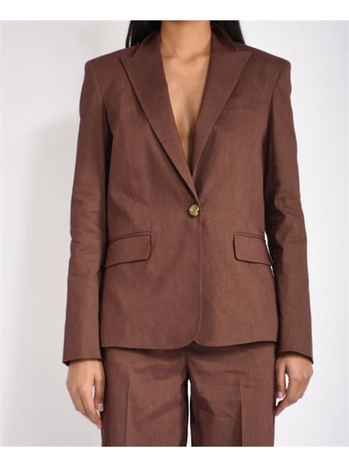 Giacca monopetto in misto lino Freda Pinko PINKO | 106597-A34IL78