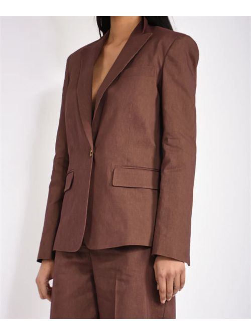 Giacca monopetto in misto lino Freda Pinko PINKO | 106597-A34IL78