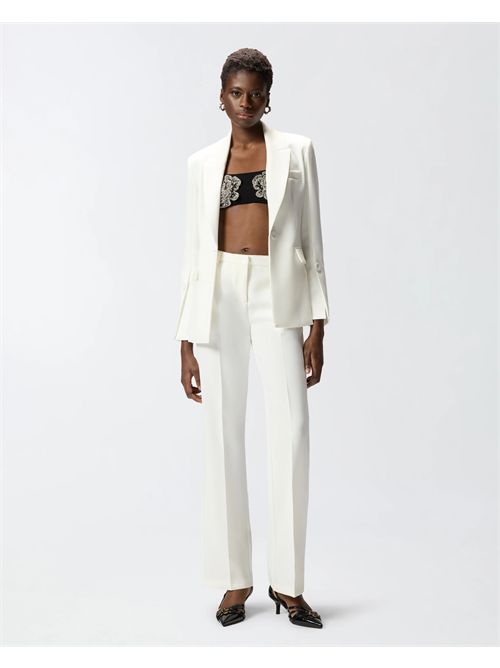 Pantalone in tela con piega stirata Eucalipto Pinko PINKO | 106632-A32ZZ07