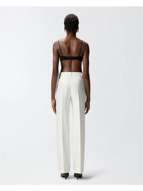 Pantalone in tela con piega stirata Eucalipto Pinko PINKO | 106632-A32ZZ07