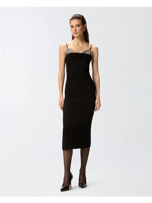 Abito midi aderente con ricamo gioiello Carruba Pinko PINKO | 106637-A31PZ99