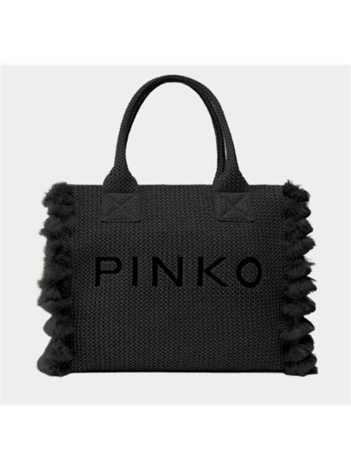Borsa Beach Shopper media in rafia Pinko PINKO | 106673-A39YZ99Q