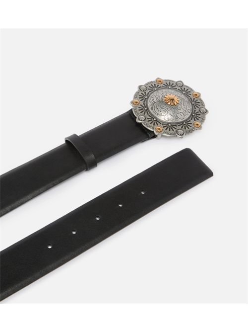 Cintura in pelle con medaglione gioiello 4 cm Pinko PINKO | 106713-A0F1Z99O