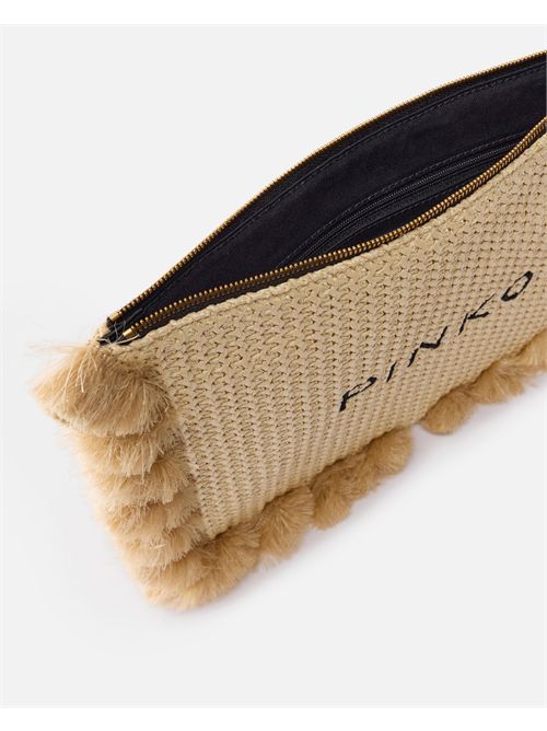 FLAT HANDLE RAFIA PINKO PINKO | 106718-A39YHZ3Q