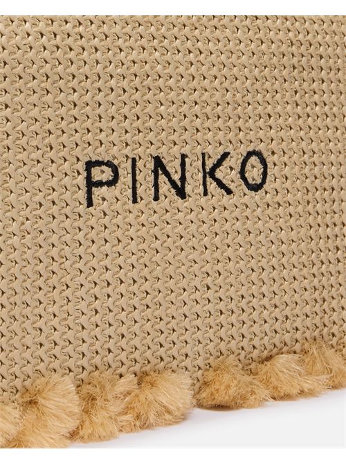FLAT HANDLE RAFIA PINKO PINKO | 106718-A39YHZ3Q