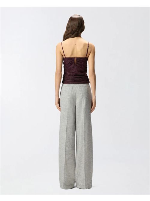 Top in pizzo floreale con spalline Fragola Pinko PINKO | 106726-A378R57