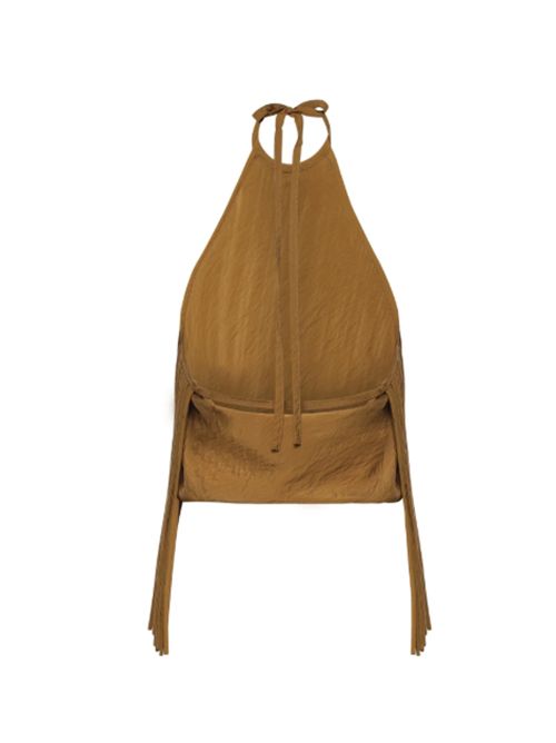 Top con scollo all'americana e frange Pinko PINKO | 106794-A3AYL25