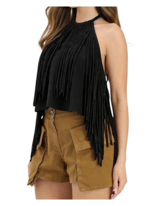 Top con scollo all'americana e frange Pinko PINKO | 106794-A3AYZ99