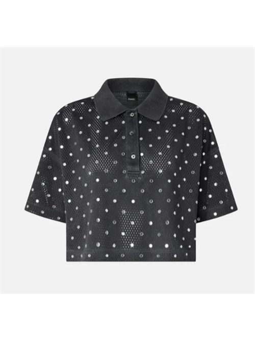 Polo cropped in rete con specchietti Erve Pinko PINKO | 106855-A3BC-I91