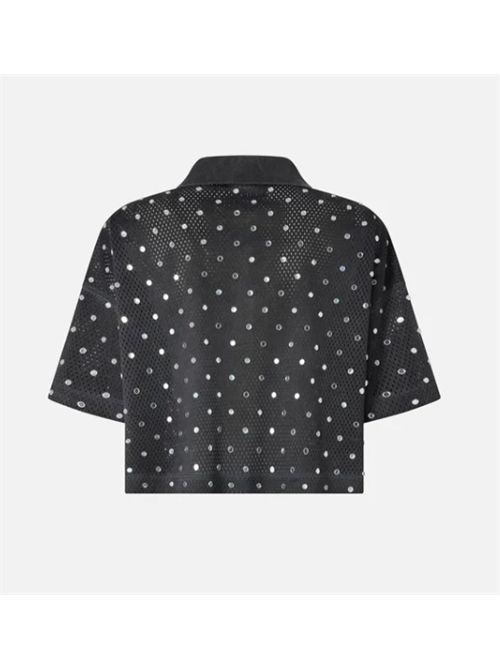 Polo cropped in rete con specchietti Erve Pinko PINKO | 106855-A3BC-I91