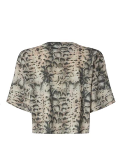 T-shirt Crop Snake Print con applicazioni Terni Pinko PINKO | 106921-A3C8CZ9