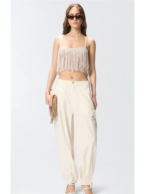 Crop top in maglia con frange Paeonia Pinko PINKO | 106961-A3CII05