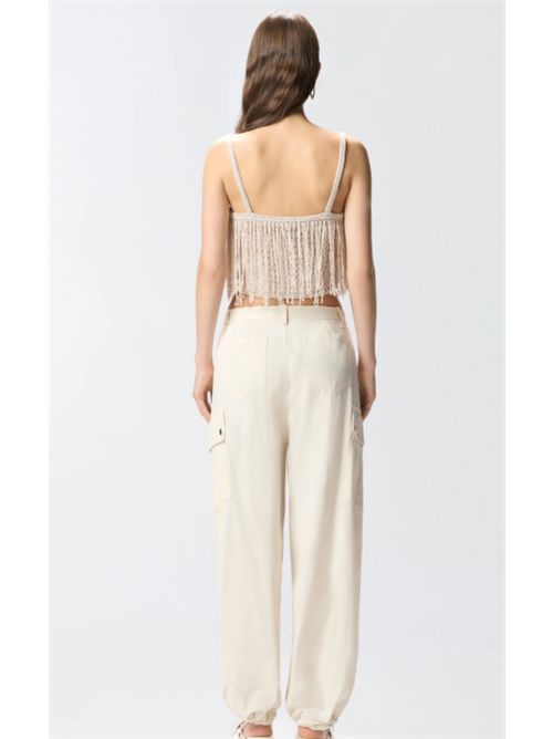 Crop top in maglia con frange Paeonia Pinko PINKO | 106961-A3CII05