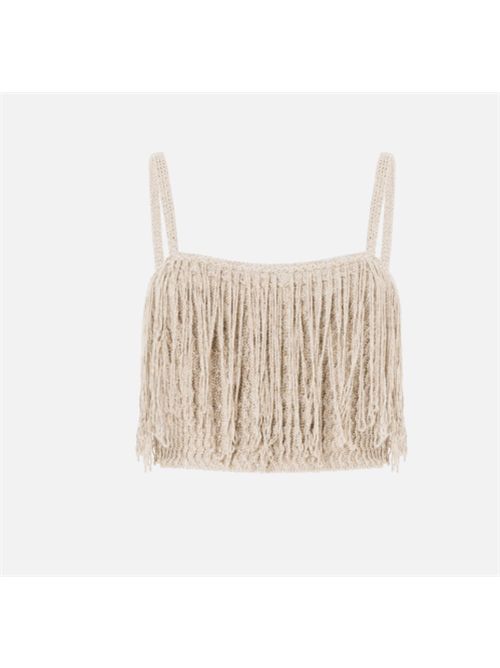 Crop top in maglia con frange Paeonia Pinko PINKO | 106961-A3CII05