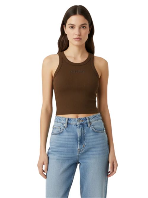 Canotta cropped con logo Bloody Mary Pinko PINKO | 107301-A3H6-L78