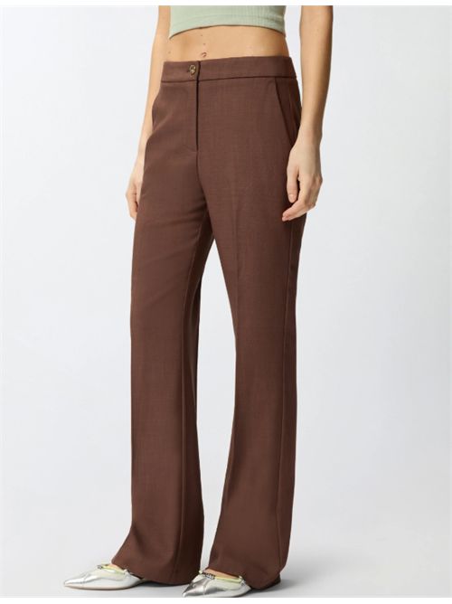 Pantaloni con dettaglio a pieghe stirate New Serenidad Pinko PINKO | 107595-A2W6L78