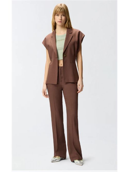 Pantaloni con dettaglio a pieghe stirate New Serenidad Pinko PINKO | 107595-A2W6L78