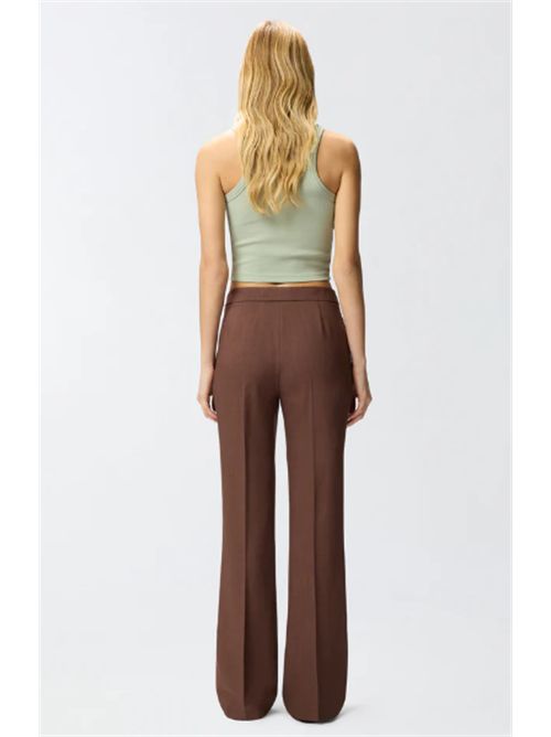 Pantaloni con dettaglio a pieghe stirate New Serenidad Pinko PINKO | 107595-A2W6L78