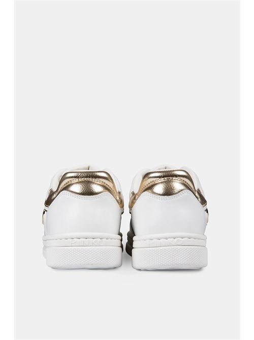 PINKO Mandy 21 sneakers bianche con inserti oro PINKO | SS0159P001-ZHC