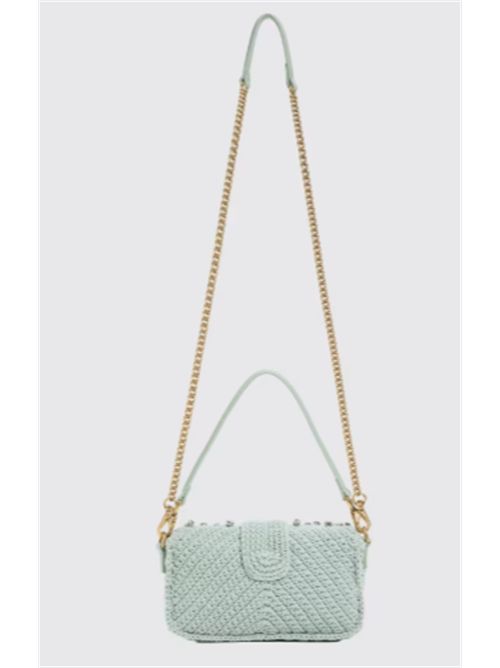 Borsa tracolla piccola con patta in cotone crochet con strass Twinset TWINSET | 261TB749013162