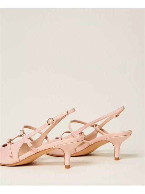Scarpa Slingback effetto vernice con cinturini TwinsetA TWINSET | 261TCP04400867