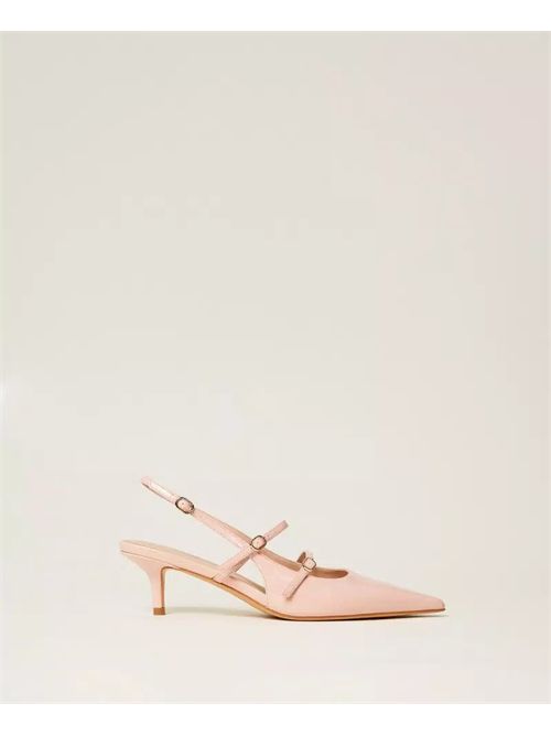 Scarpa Slingback effetto vernice con cinturini TwinsetA TWINSET | 261TCP04400867