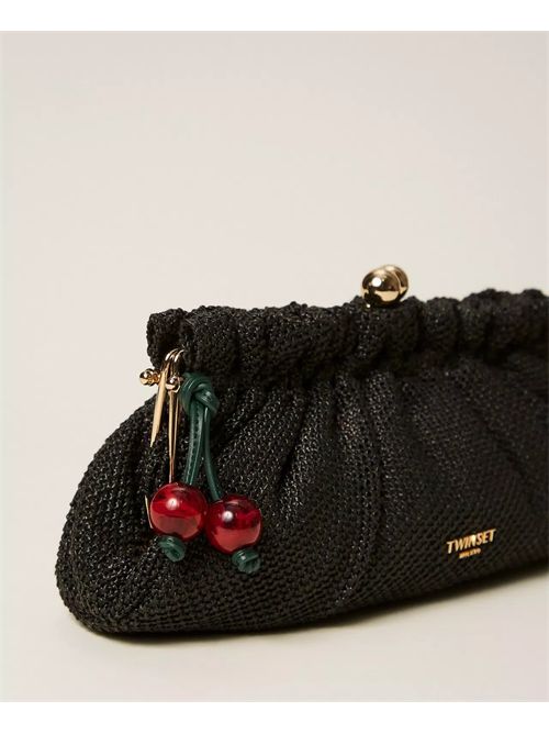 Borsa clutch in rafia con charm Twinset TWINSET | 261TD828000006